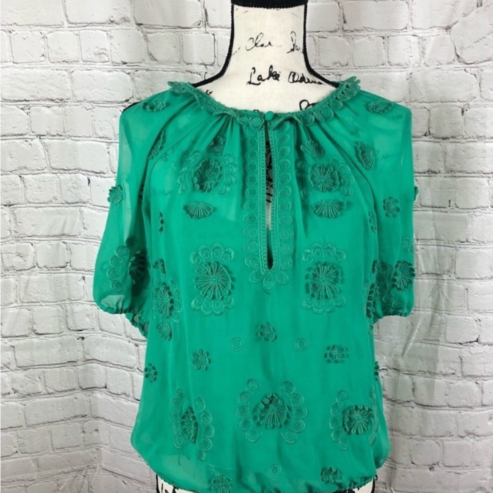 Anthropologie Leifnotes Windflower Blouse Size 4